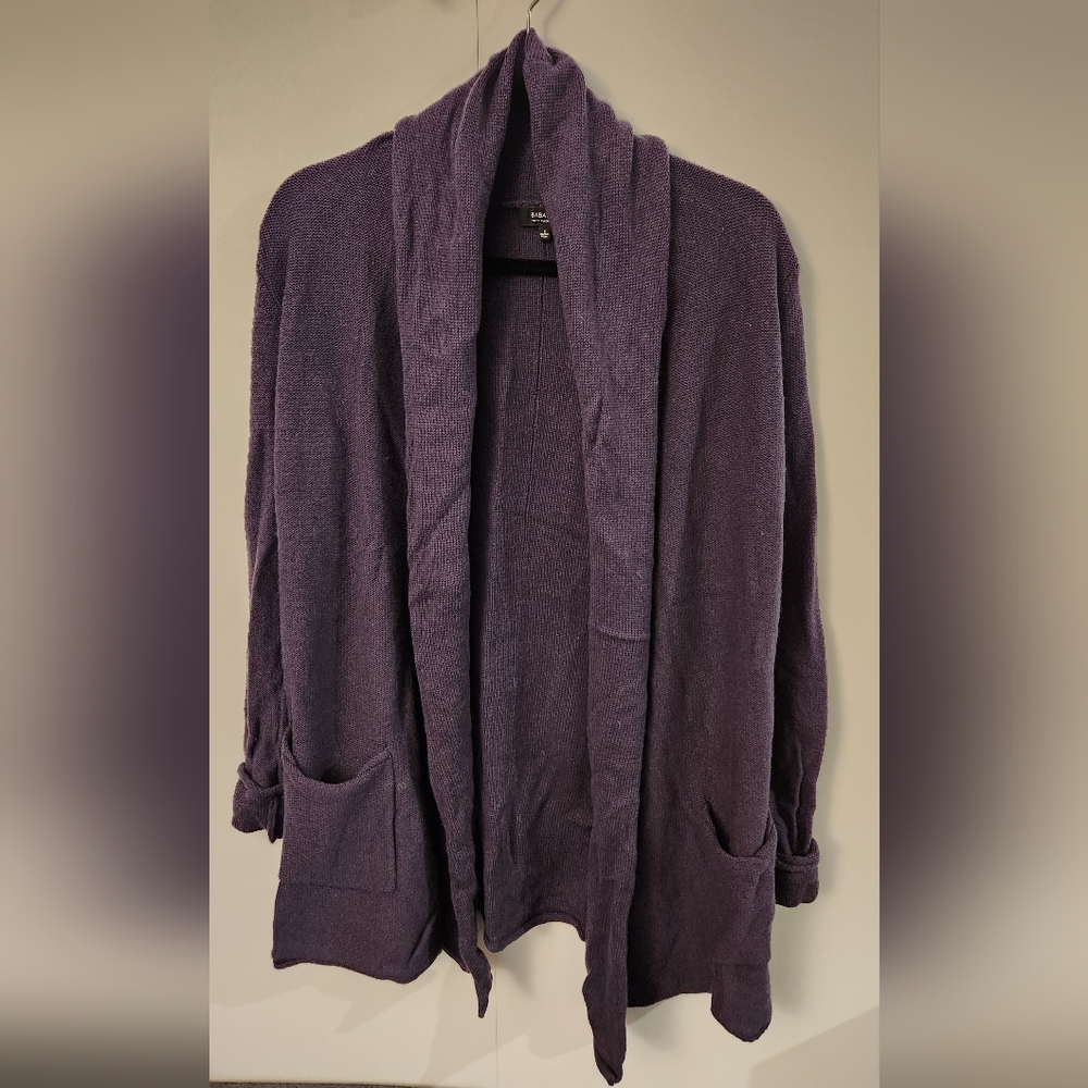 Babaton / dark purple cashmere sweater